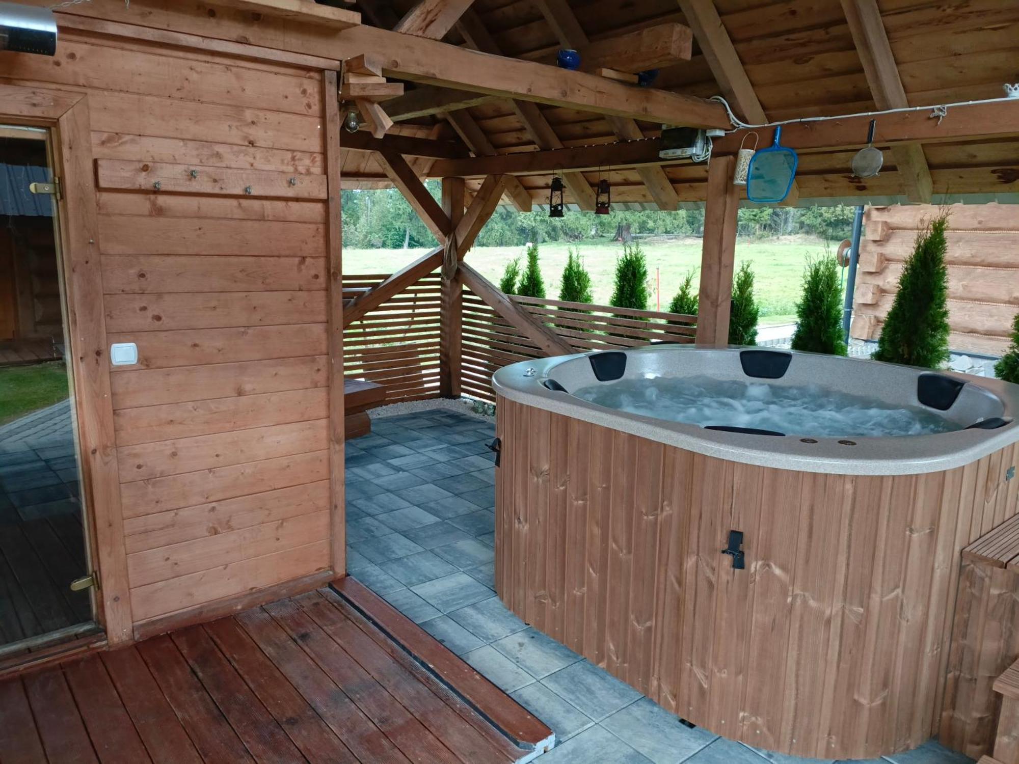 Domek W Zebie Z Jacuzii I Sauna W Cenie Zab Exterior photo